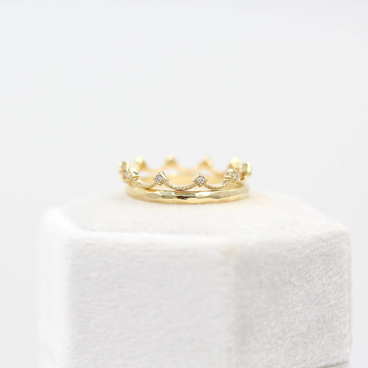 Ready to Ship Ring 14k Yellow Gold The Christie Bands in Yellow Gold