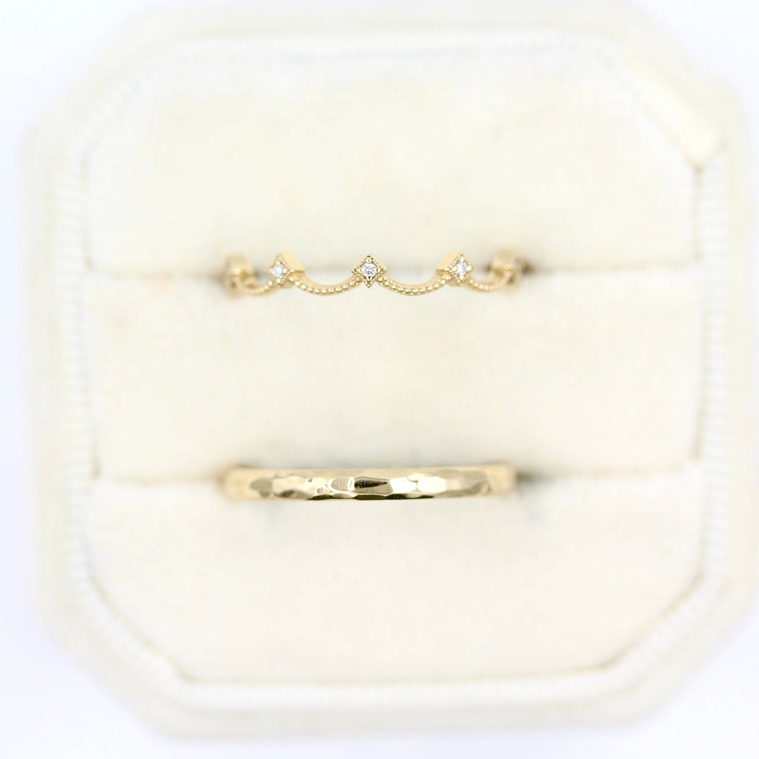 Ready to Ship Ring 14k Yellow Gold The Christie Bands in Yellow Gold