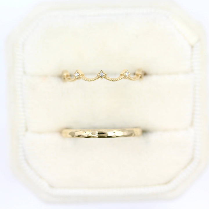 Ready to Ship Ring 14k Yellow Gold The Christie Bands in Yellow Gold
