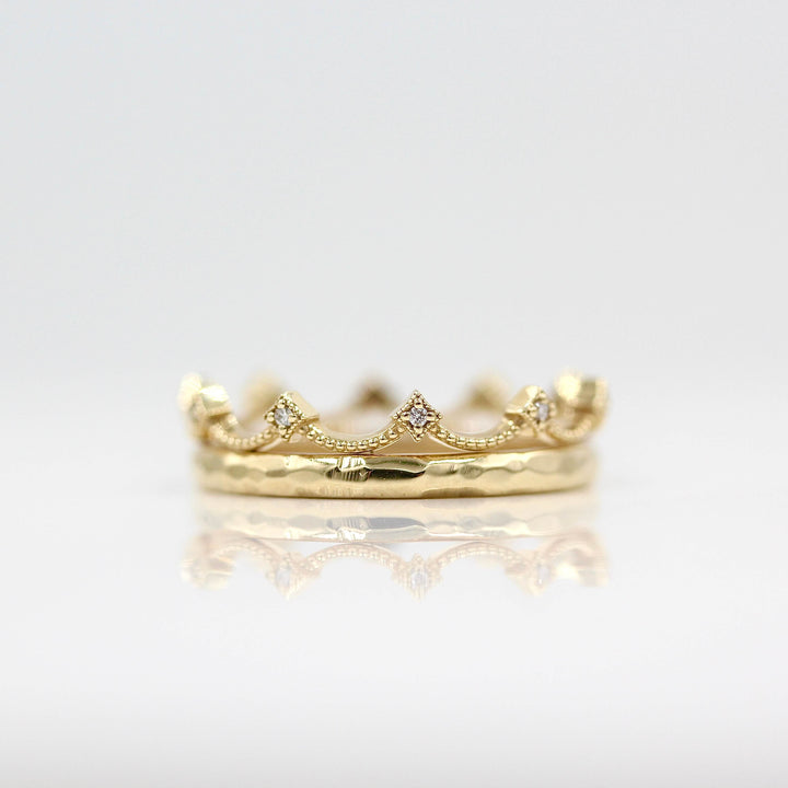 Ready to Ship Ring 14k Yellow Gold The Christie Bands in Yellow Gold