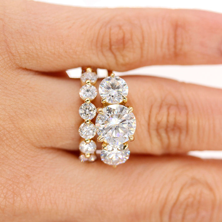 Ready to Ship Ring 14k Yellow Gold The Melody Wedding Band in Yellow Gold