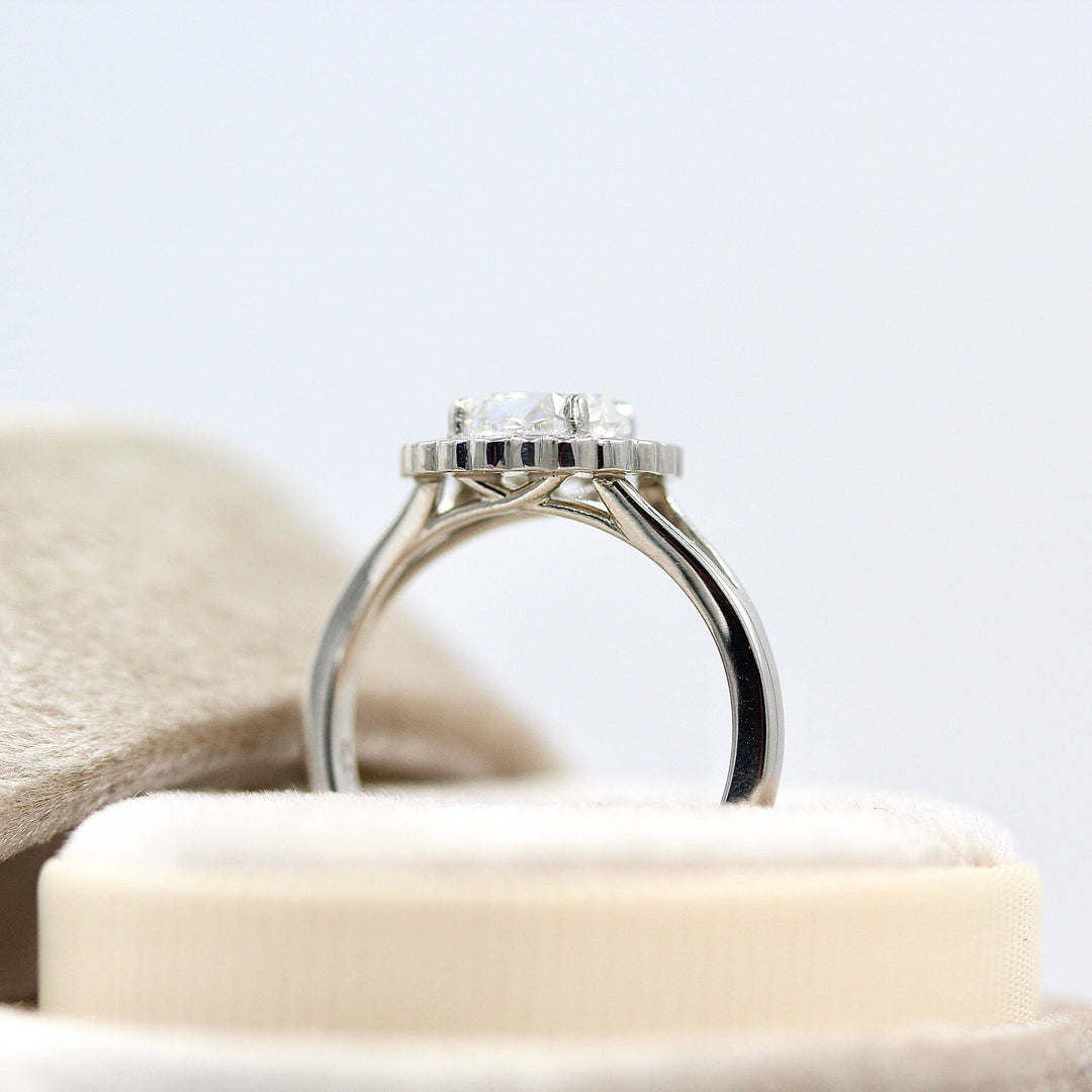 Ready to Ship Ring 14k White Gold The Diana Ring in White Gold with 1ct Lab-Grown Diamond