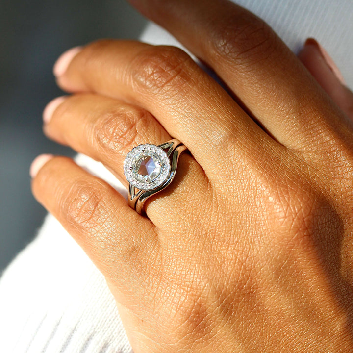 Ready to Ship Ring 14k White Gold The Diana Ring in White Gold with 1ct Lab-Grown Diamond