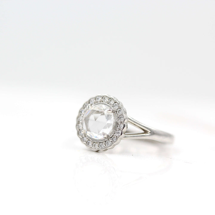 Ready to Ship Ring 14k White Gold The Diana Ring in White Gold with 1ct Lab-Grown Diamond