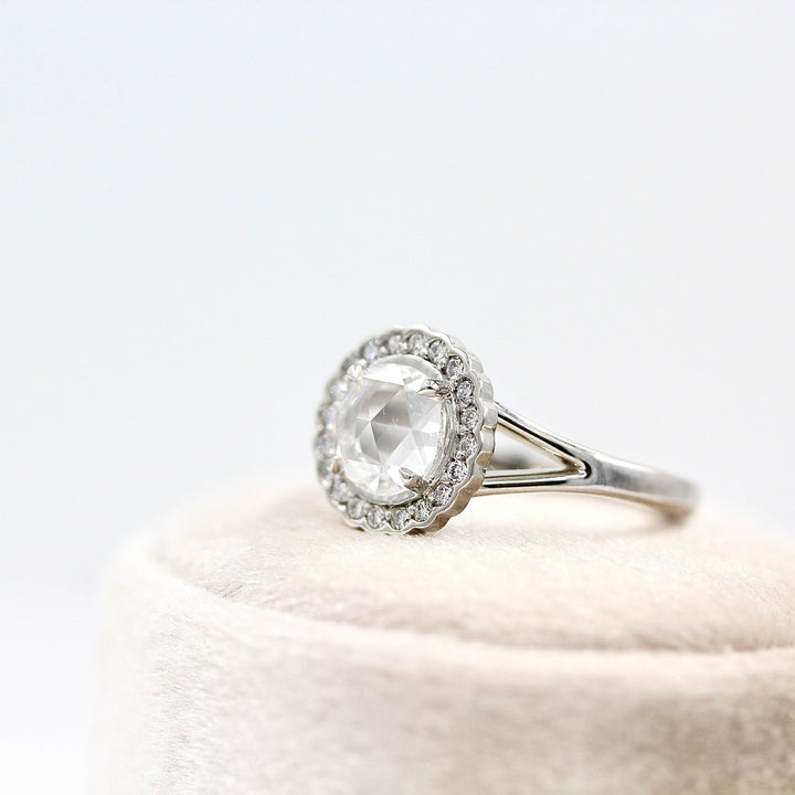 Ready to Ship Ring 14k White Gold The Diana Ring in White Gold with 1ct Lab-Grown Diamond