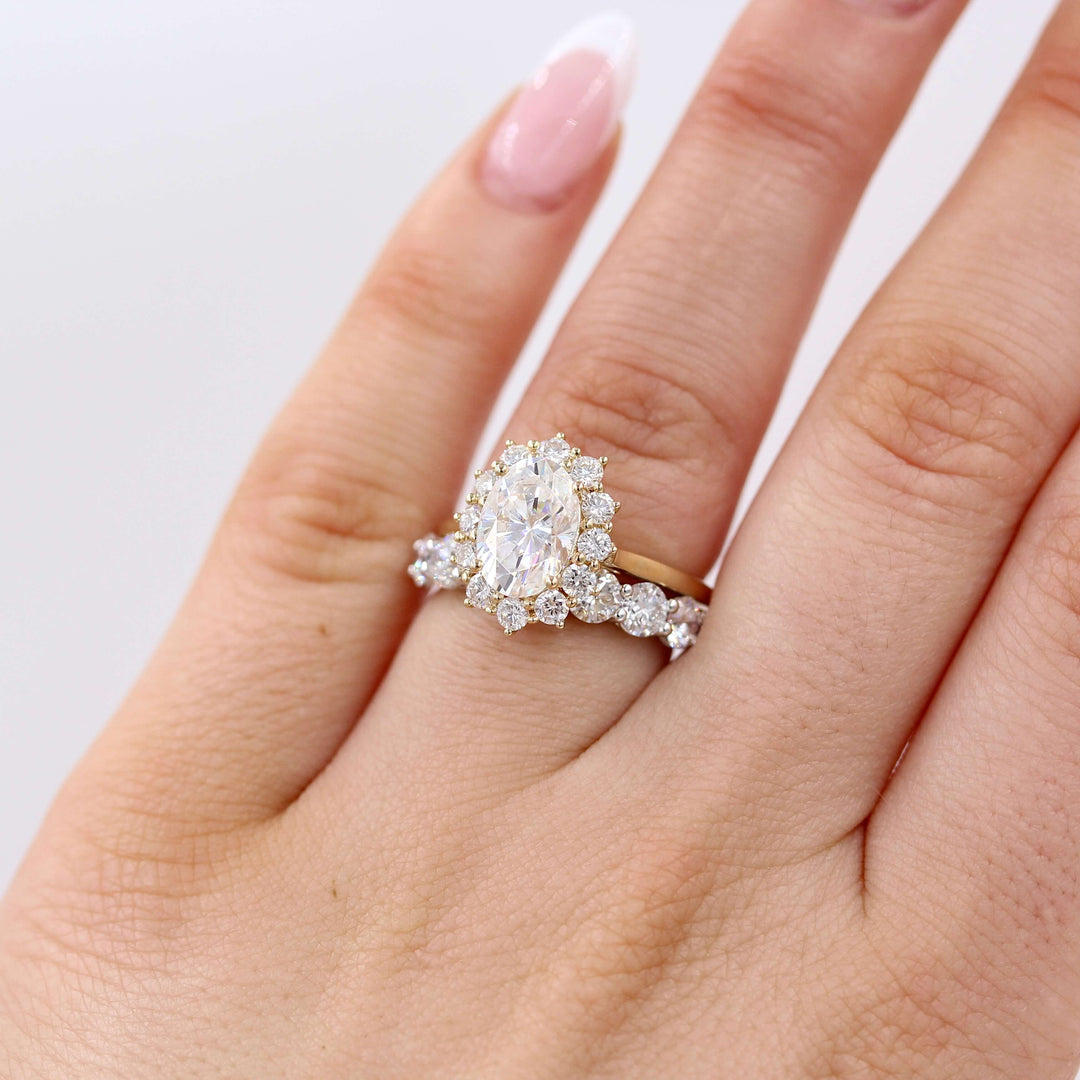 Ready to Ship Ring 14k White Gold The Elisa Wedding Band in White Gold with 1.75ct Lab-Grown Diamond