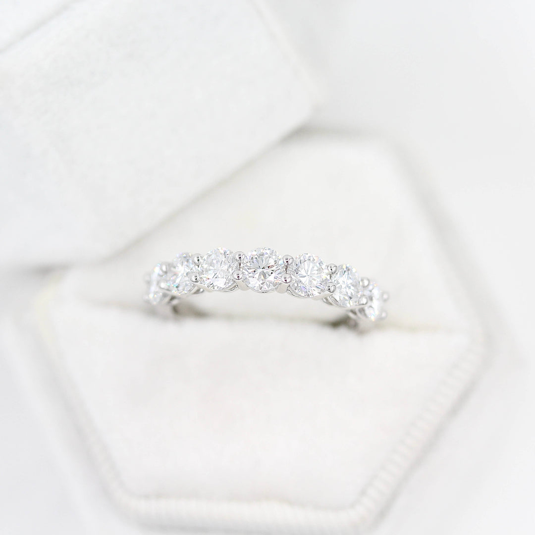 Ready to Ship Ring 14k White Gold The Elisa Wedding Band in White Gold with 1.75ct Lab-Grown Diamond