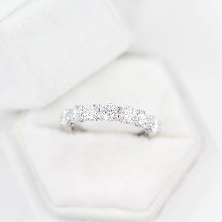 Ready to Ship Ring 14k White Gold The Elisa Wedding Band in White Gold with 1.75ct Lab-Grown Diamond
