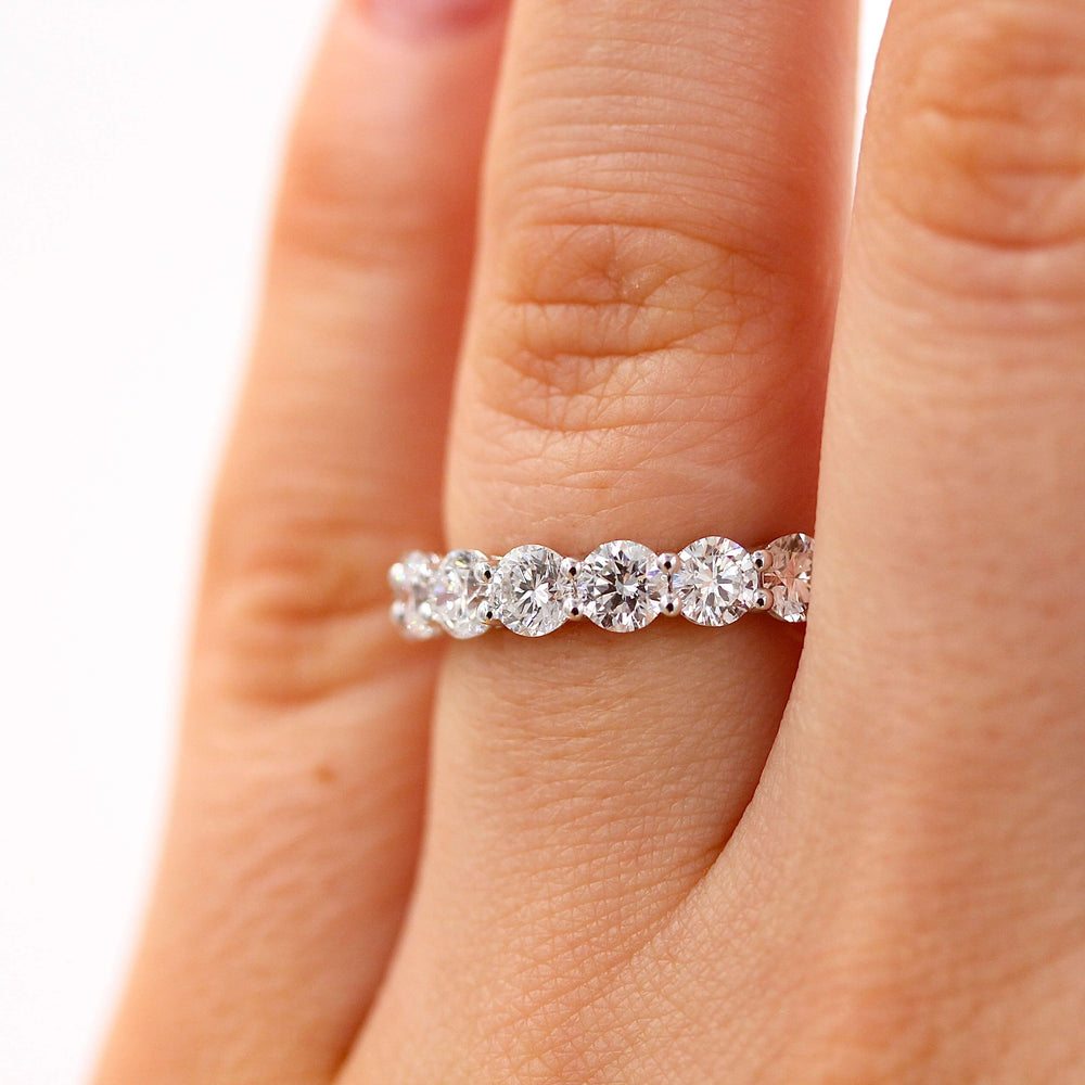 Ready to Ship Ring 14k White Gold The Elisa Wedding Band in White Gold with 1.75ct Lab-Grown Diamond
