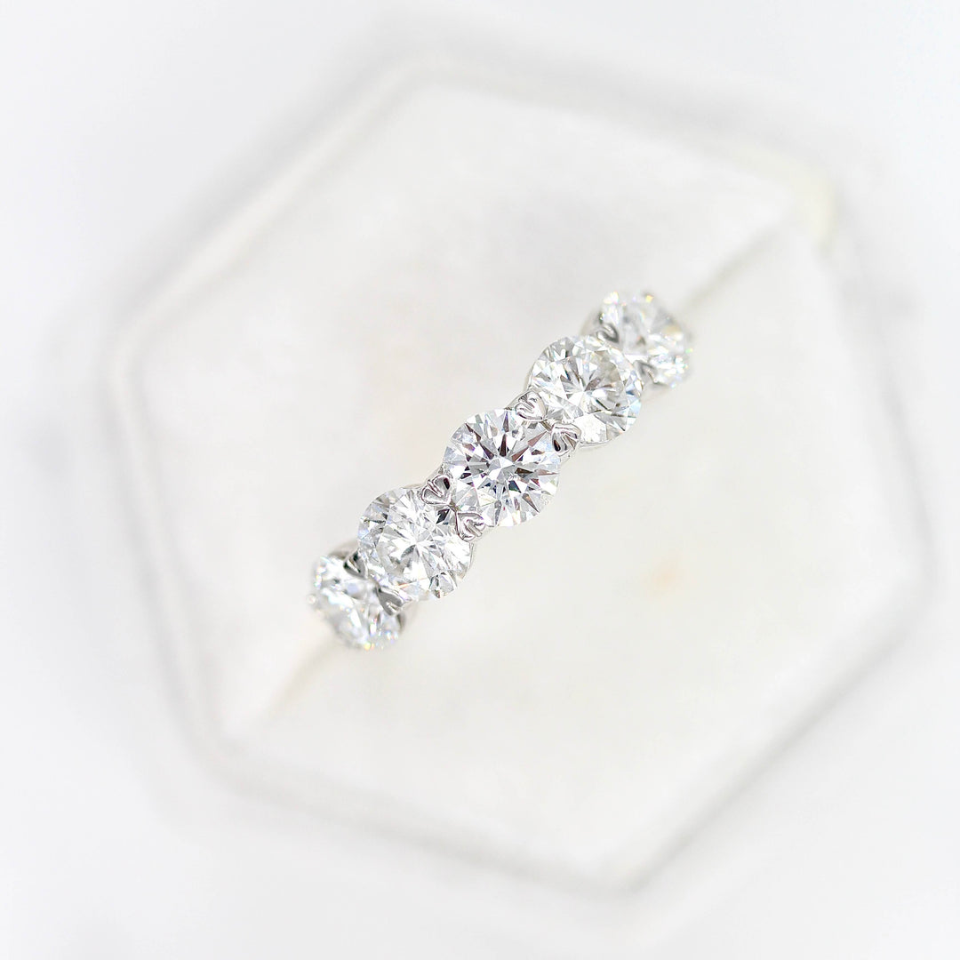 Ready to Ship Ring 14k White Gold The Greta Wedding Band in White Gold