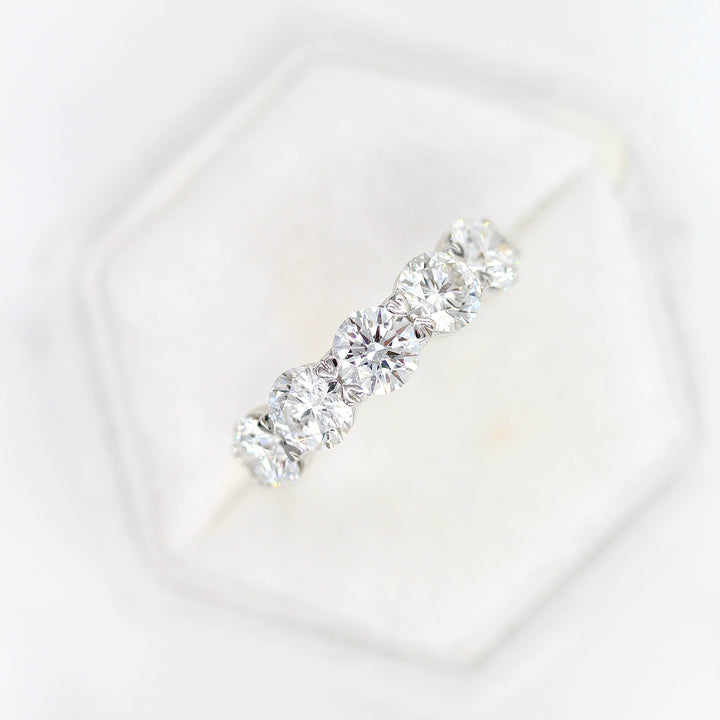 Ready to Ship Ring 14k White Gold The Greta Wedding Band in White Gold