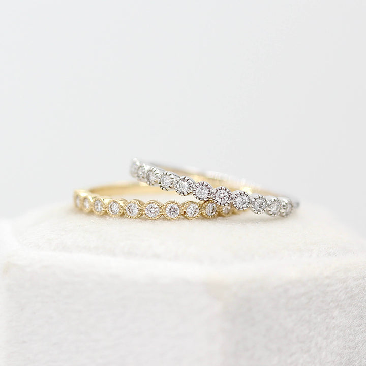 Ready to Ship Ring 14k White Gold The Florence Wedding Band in White Gold
