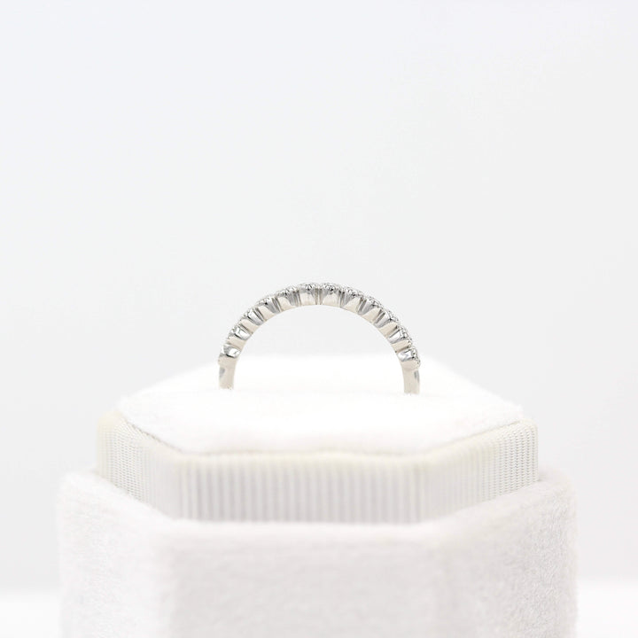 Ready to Ship Ring 14k White Gold The Florence Wedding Band in White Gold