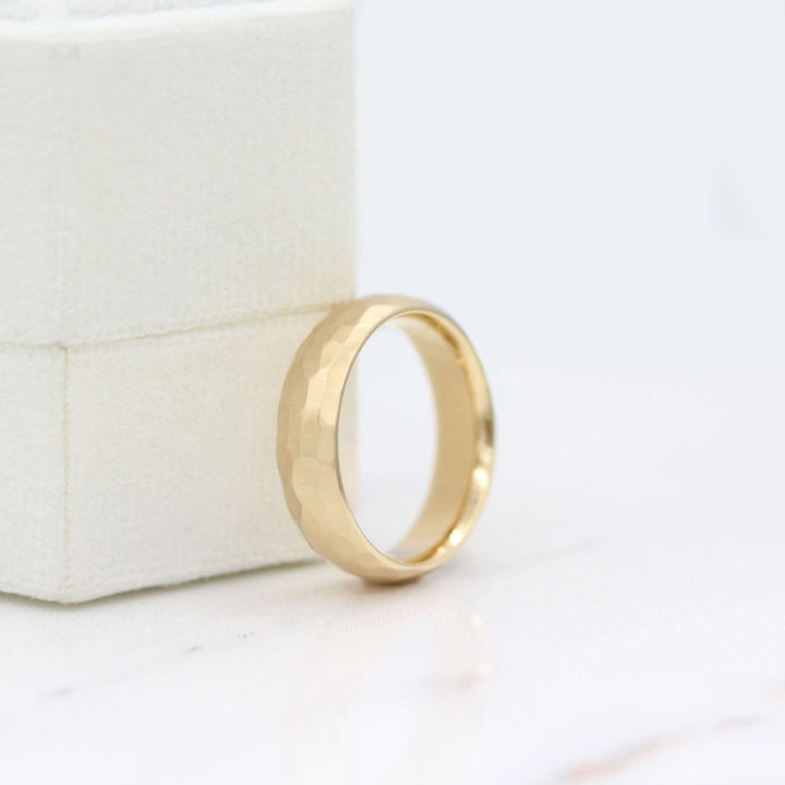Wedding Band The Hammered Domed Band