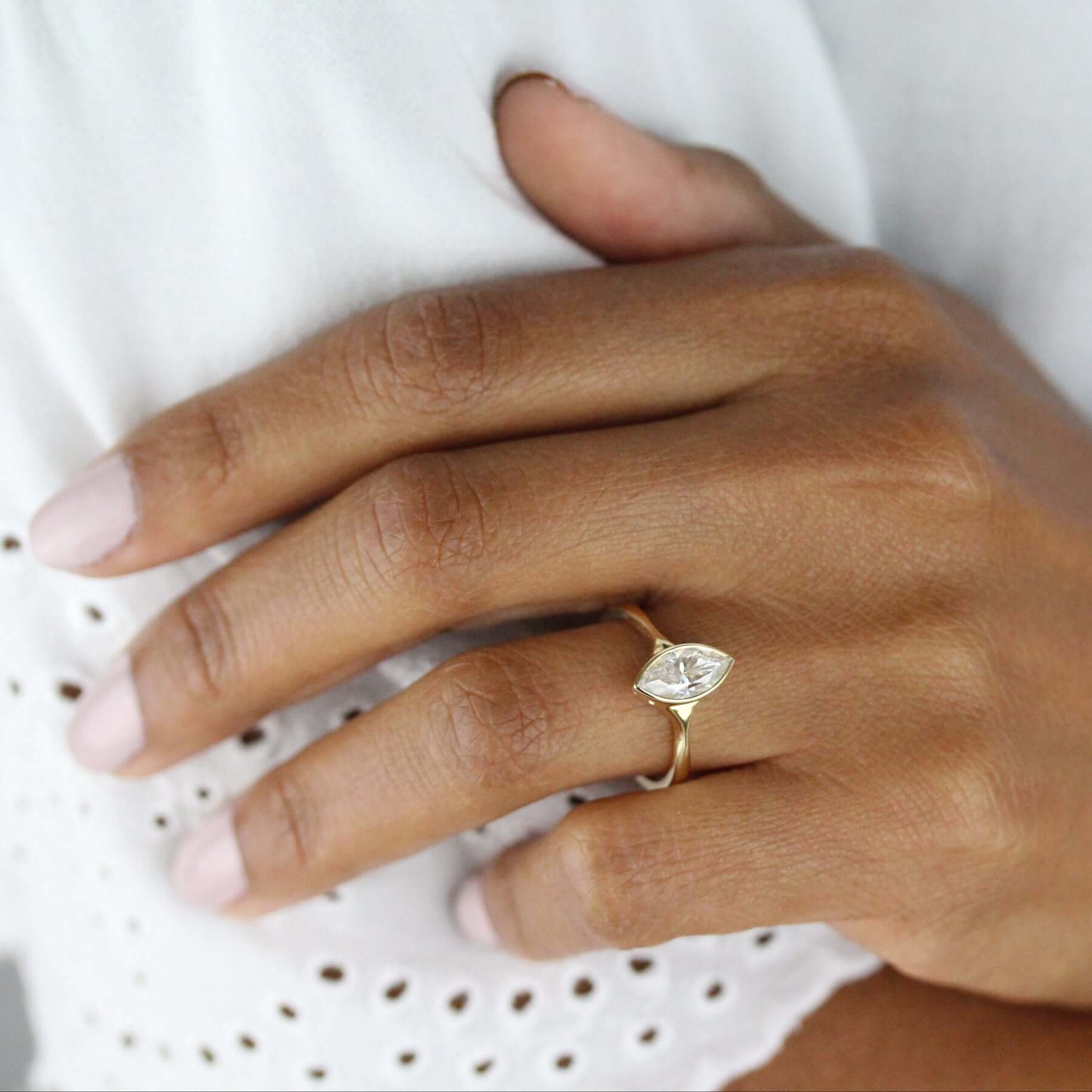 The Stevie Ring (Marquise) - Taylor Custom Rings