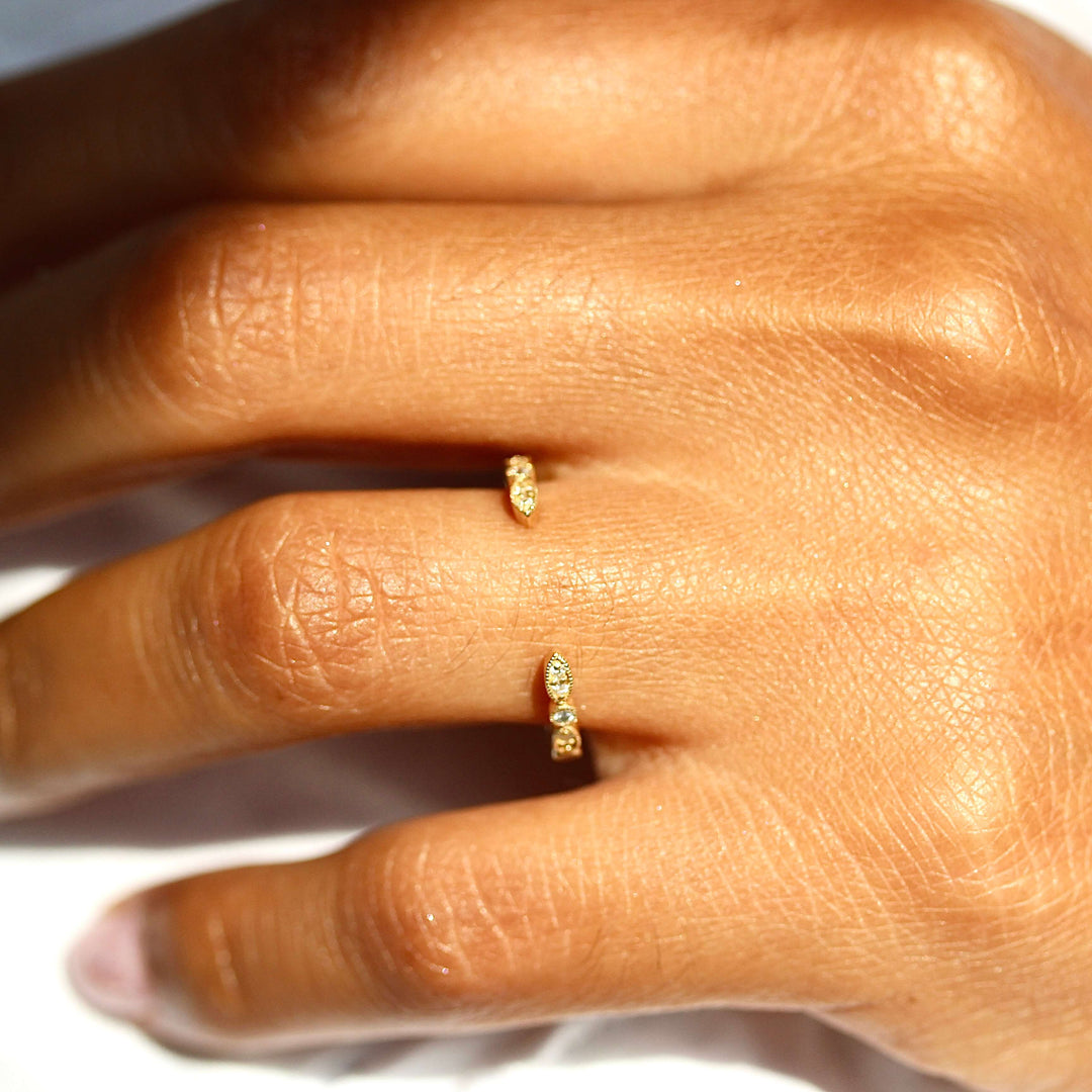 Ready to Ship Ring 14k Yellow Gold The Open Charlotte Wedding Band in Yellow Gold