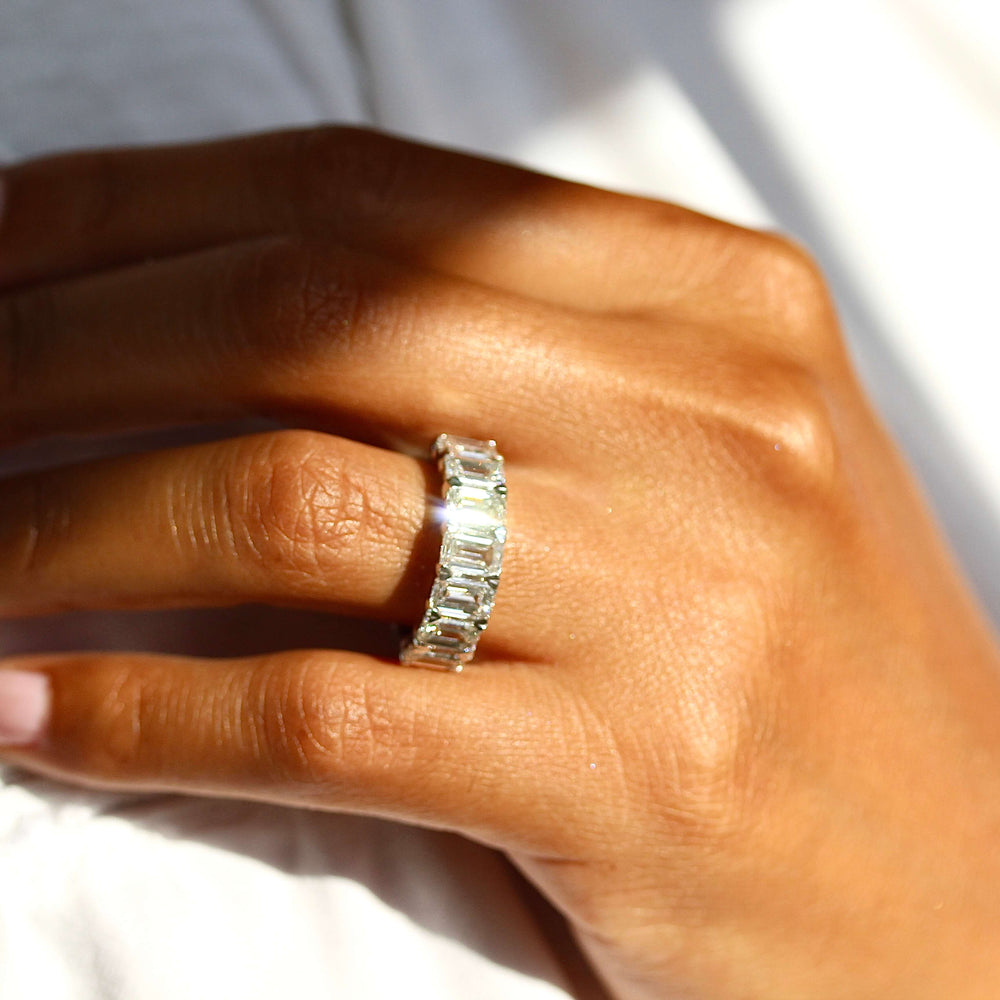 Ready to Ship Ring 14k White Gold The Rebecca Wedding Band in White Gold