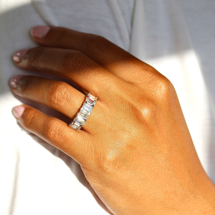 Ready to Ship Ring 14k White Gold The Rebecca Wedding Band in White Gold