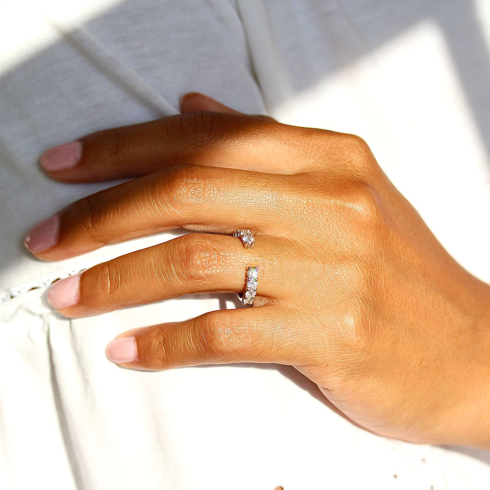 Wedding Band 14k White Gold The Open Lexington Wedding Band in White Gold