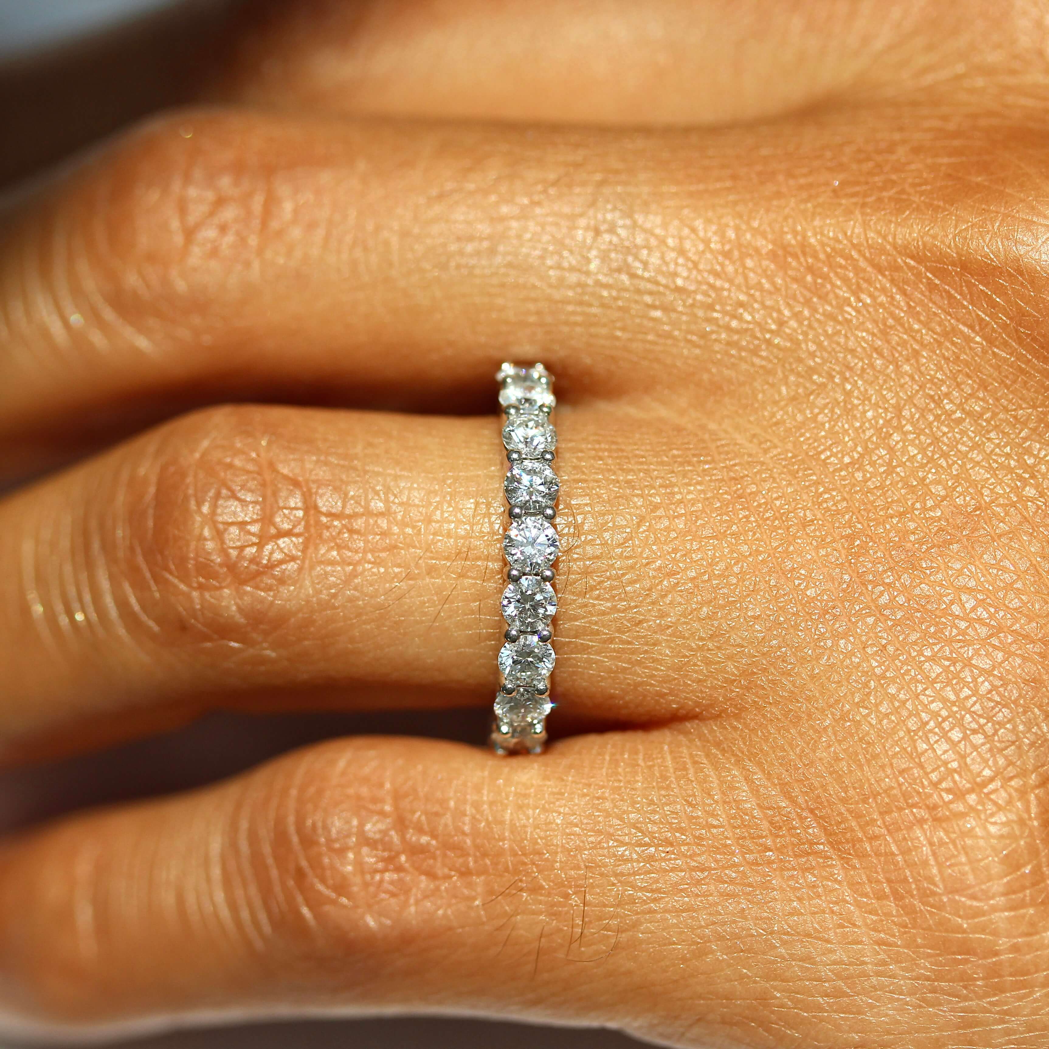 Custom shaped clearance wedding band