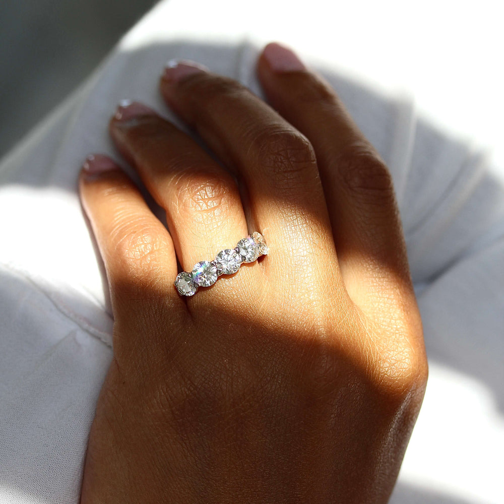 Ready to Ship Ring 14k White Gold The Greta Wedding Band in White Gold