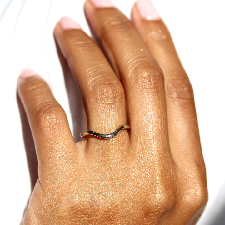 Engagement Ring The Wave Wedding Band