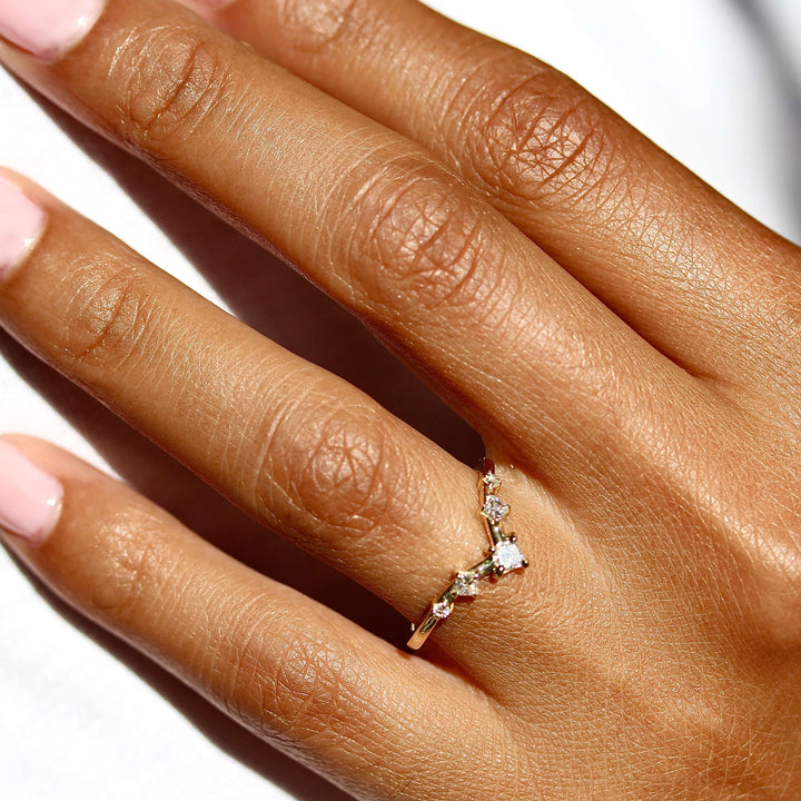 Ready to Ship Ring 14k Yellow Gold The Astra Wedding Band in Yellow Gold