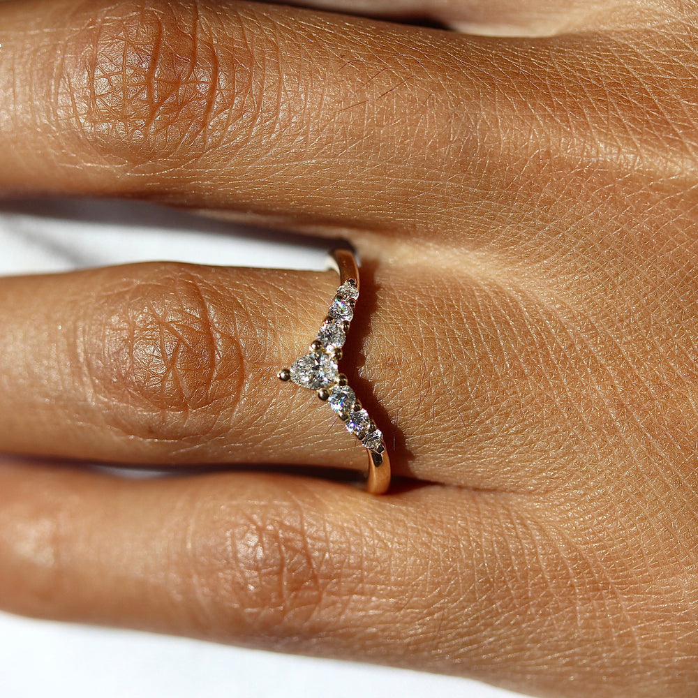 Engagement Ring The Pinnacle Wedding Band