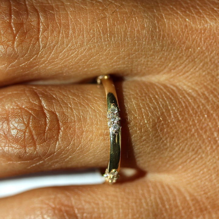 Ready to Ship Ring 14k Yellow Gold The Chloe Wedding Band in Yellow Gold
