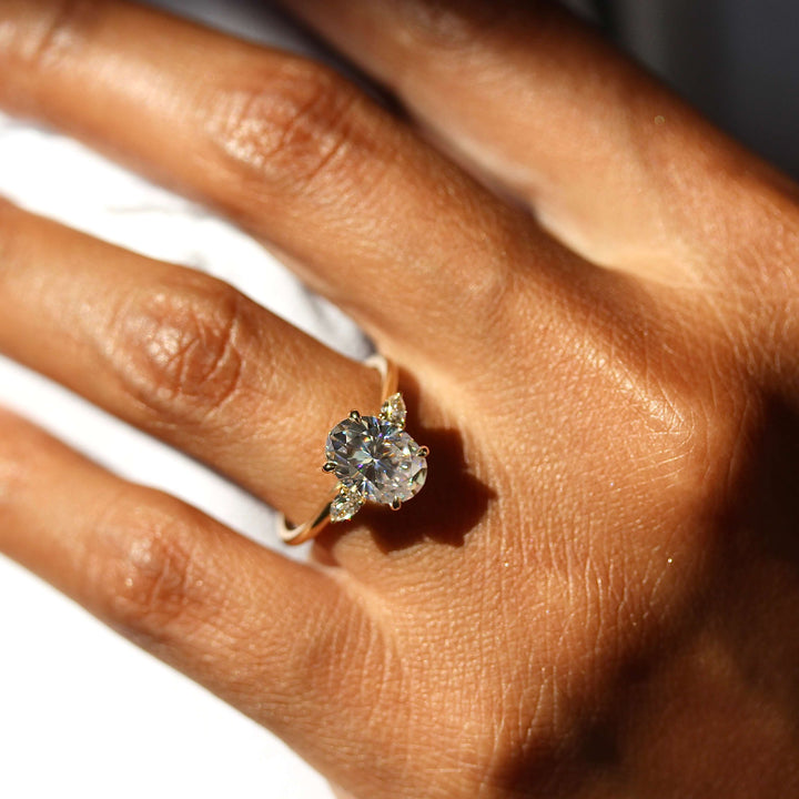 Ready to Ship Ring 14k Yellow Gold The Emery Ring in Yellow Gold with 2ct Moissanite