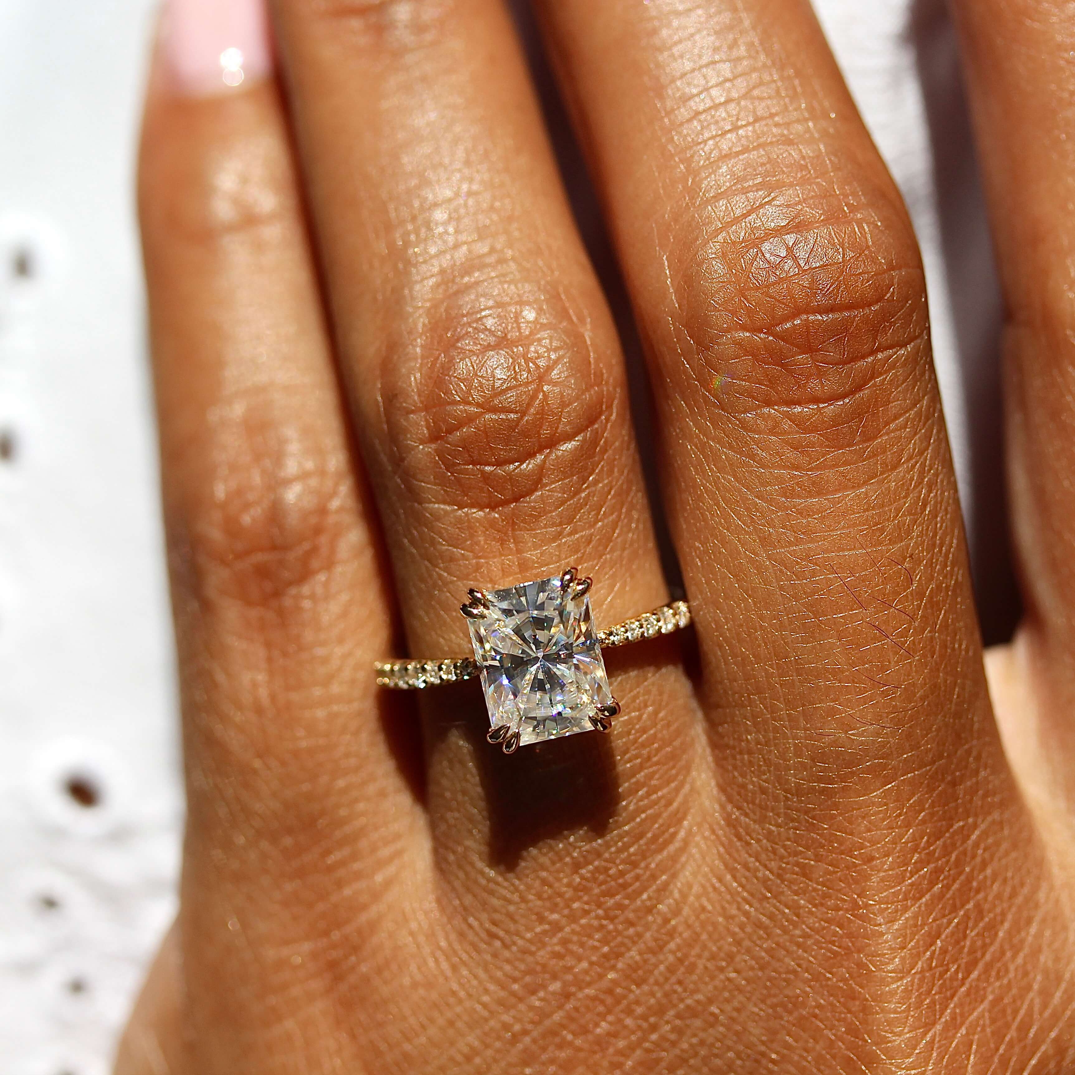The Grace Ring Radiant Taylor Custom Rings