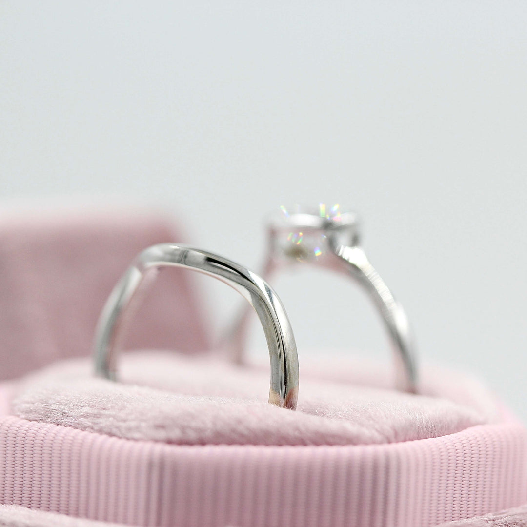 Engagement Ring The Wave Wedding Band
