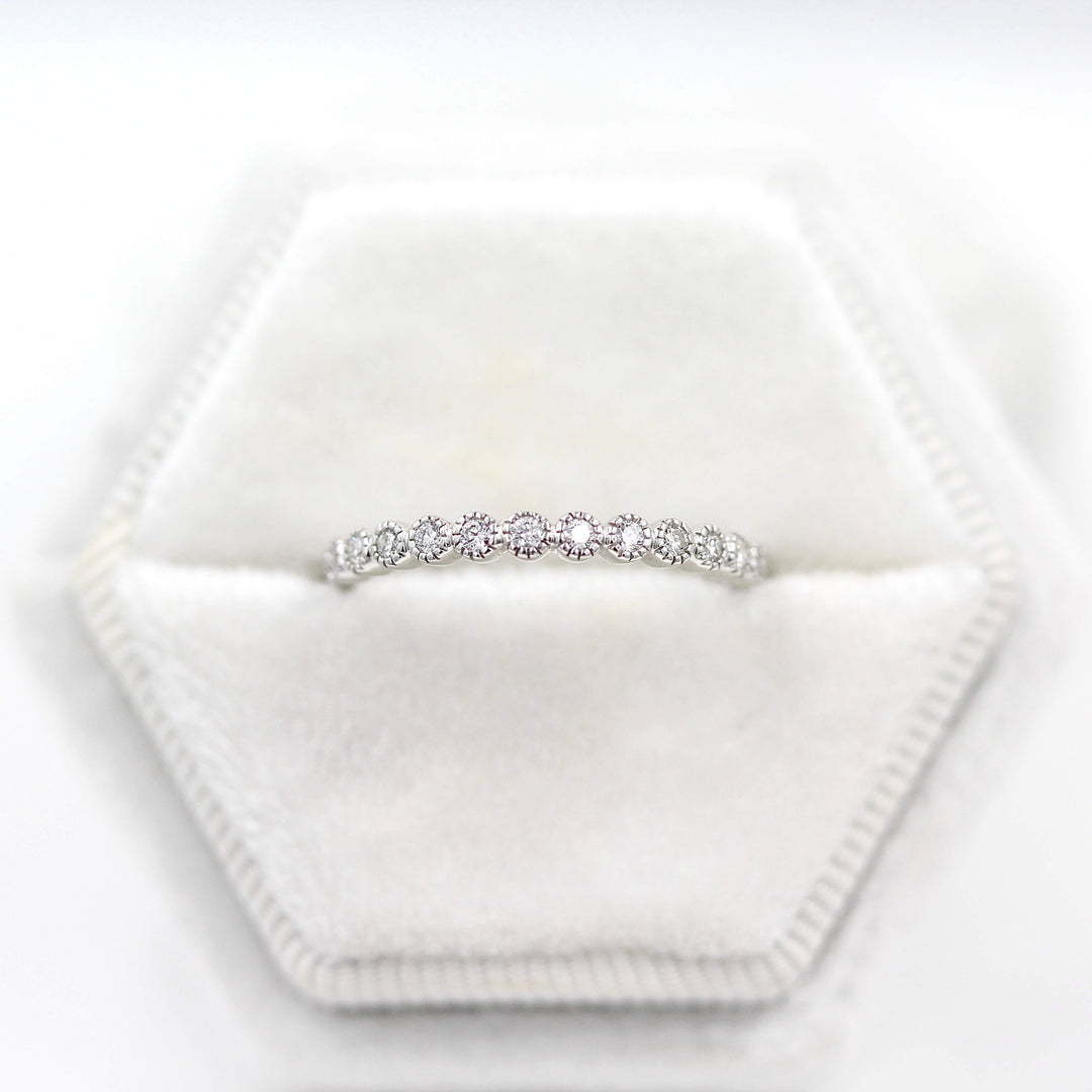 Ready to Ship Ring 14k White Gold The Florence Wedding Band in White Gold