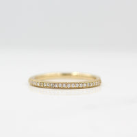 Ready to Ship Ring The Amber Wedding Band in Yellow Gold