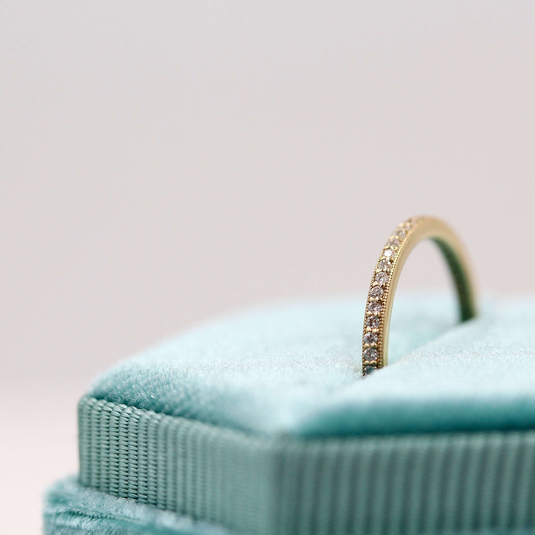 Ready to Ship Ring The Amber Wedding Band in Yellow Gold