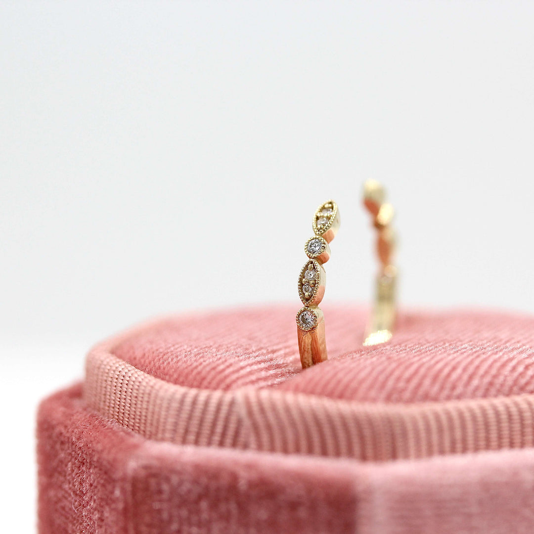 Ready to Ship Ring 14k Yellow Gold The Open Charlotte Wedding Band in Yellow Gold