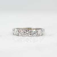 The Elisa Wedding Band in White Gold against a white background