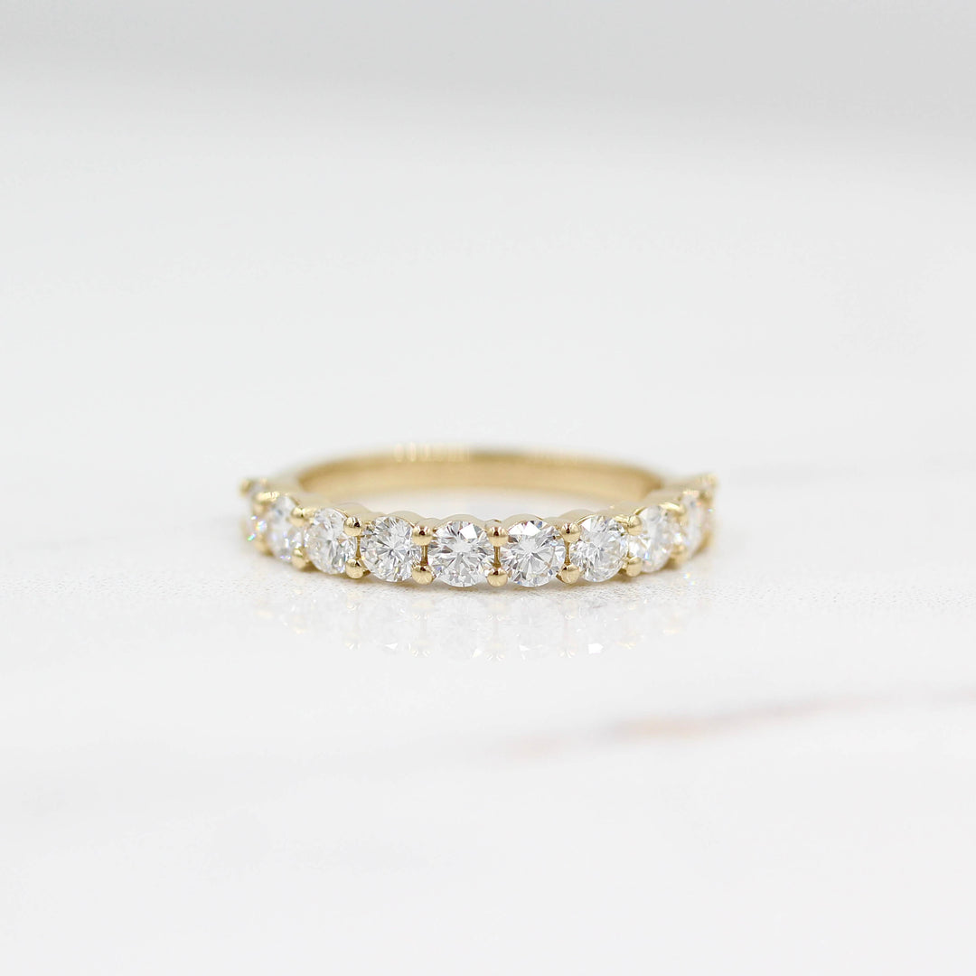 The Lexington Wedding Band in Yellow Gold against a white background