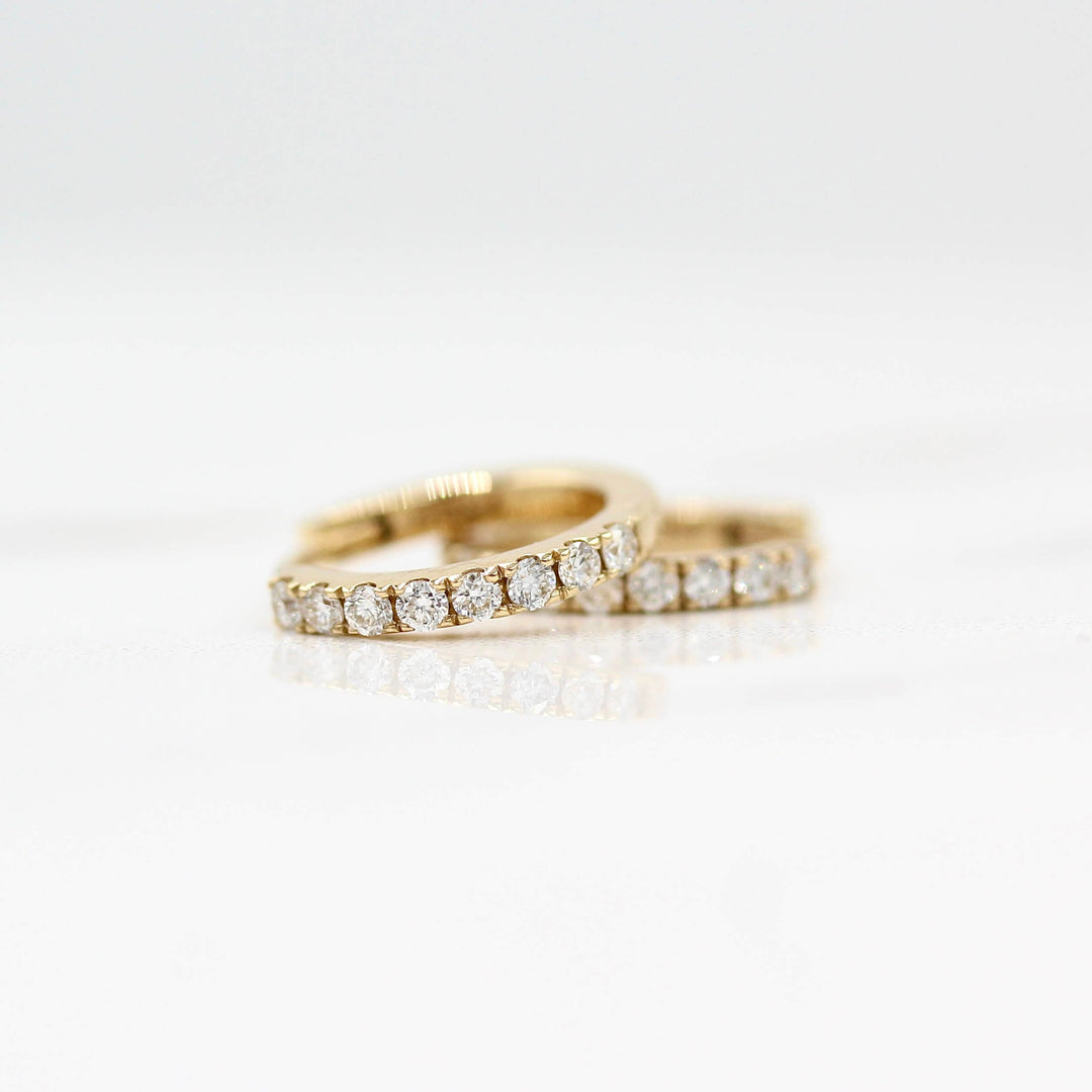 Earrings Diamond Huggies