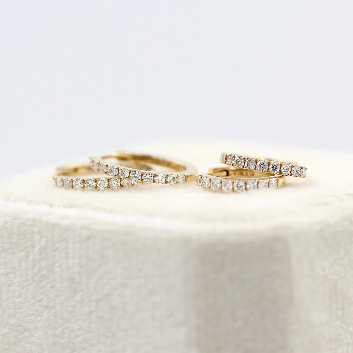 Earrings Diamond Huggies