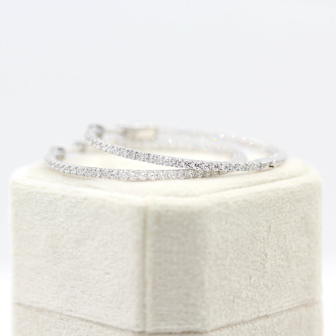 Earrings Inside and Outside Hoops