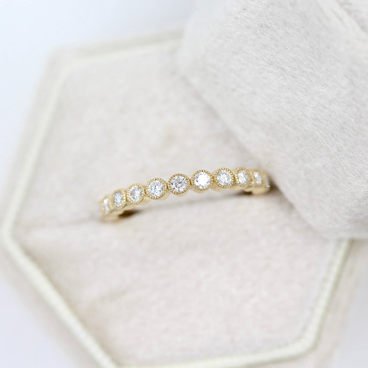 Wedding Band 14k Yellow Gold The Jackie Wedding Band in Yellow Gold