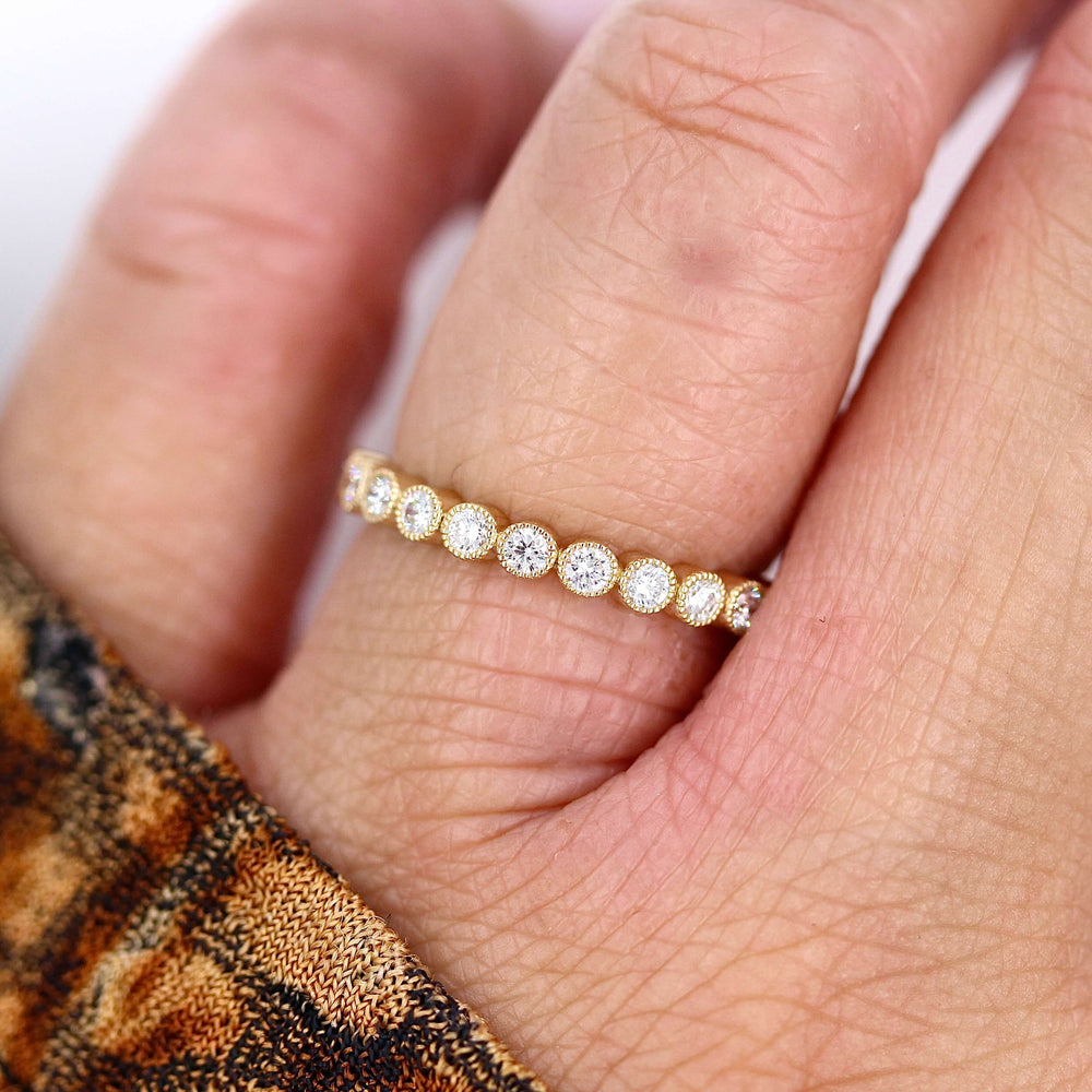 Wedding Band 14k Yellow Gold The Jackie Wedding Band in Yellow Gold