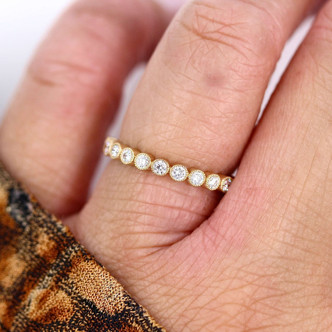 Wedding Band 14k Yellow Gold The Jackie Wedding Band in Yellow Gold