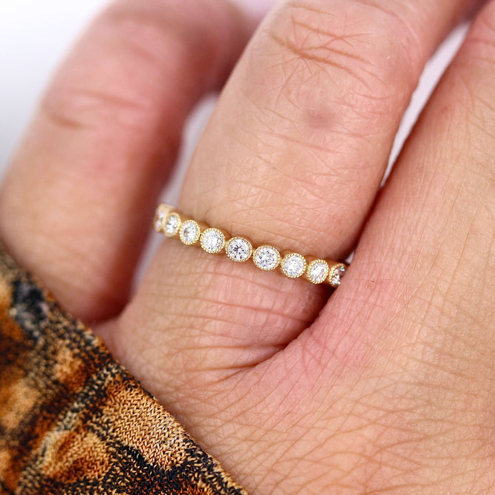 Wedding Band 14k Yellow Gold The Jackie Wedding Band in Yellow Gold