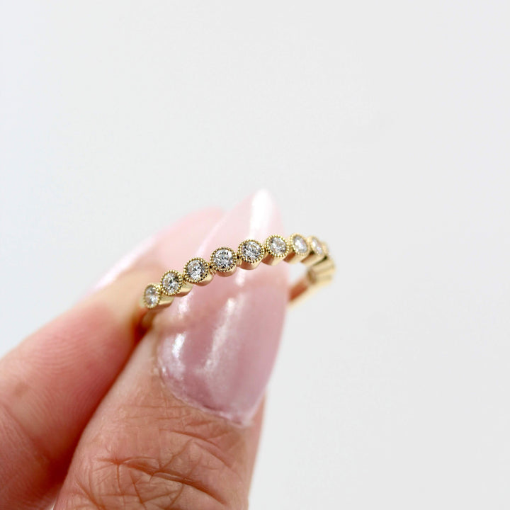 Wedding Band 14k Yellow Gold The Jackie Wedding Band in Yellow Gold