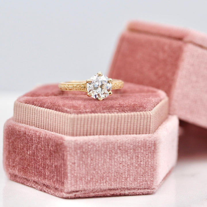 The Kathleen Ring (OEC Round) In Yellow Gold With 2.01ct Lab-Grown Diamond