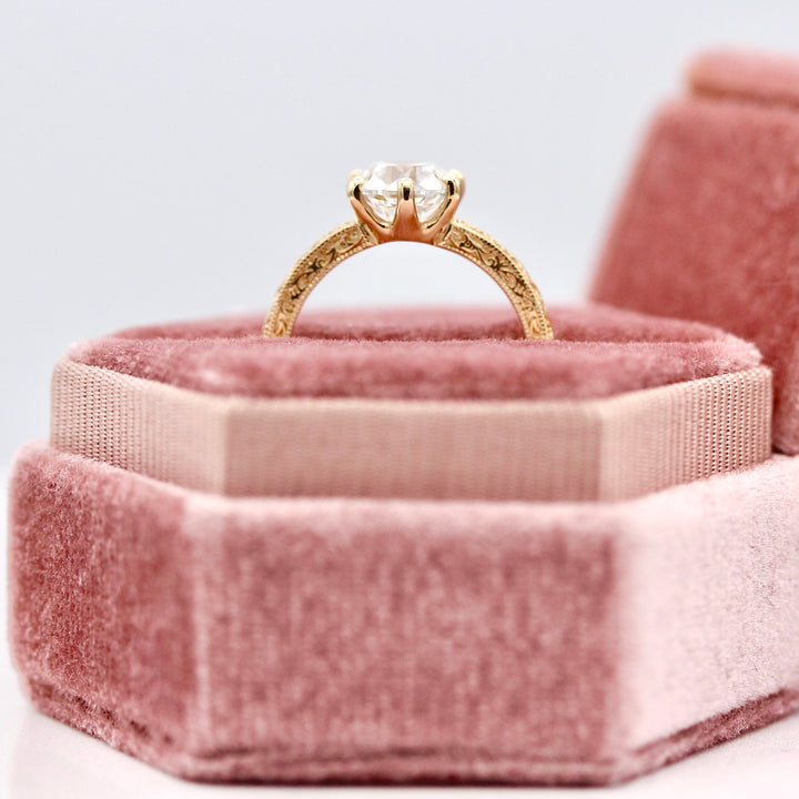 The Kathleen Ring (OEC Round) In Yellow Gold With 2.01ct Lab-Grown Diamond