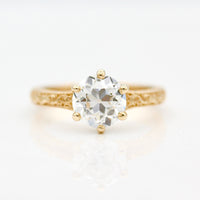 The Kathleen Ring (OEC Round) In Yellow Gold With 2.01ct Lab-Grown Diamond