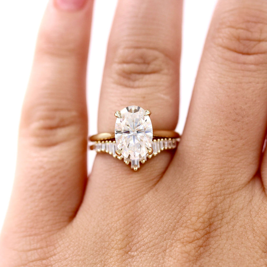 Oval Solitaire Diamond Engagement Ring | Taylor Custom Rings